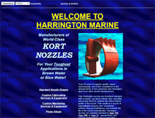 Tablet Screenshot of harringtonmarine.com